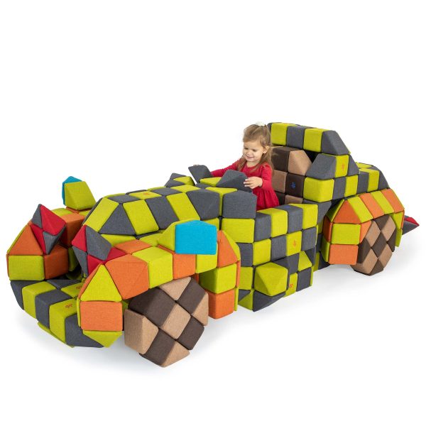 Retro Auto RETRO CAR- miękkie, magnetyczne auto  JollyHeap - kreatywna, dydaktyczna zabawka - sala zabaw, szkoła, przedszkole.