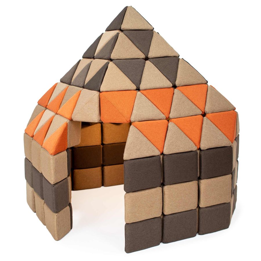 lglo SNOW HOUSE - soft, magnetic igloo JollyHeap - creative, didactic toy - a playground, school, kindergarten.