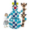 Snowman FROZZY - soft, magnetic snowman JollyHeap - creative, didactic toy a playground -, school, kindergarten.