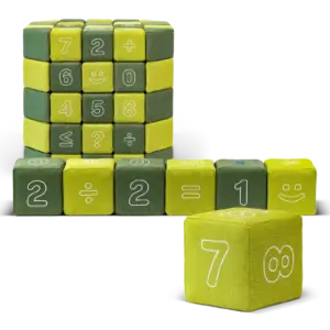 JollyHeap Numo 100 soft magnetic blocks with numbers and maths symbols